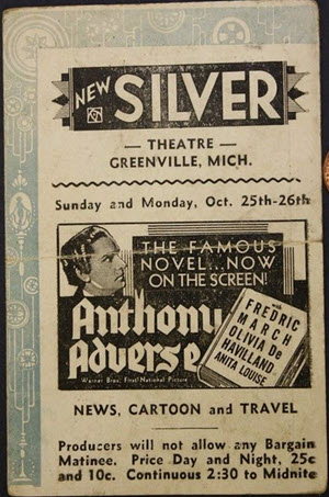 Silver Theatre - Old Handbill (newer photo)